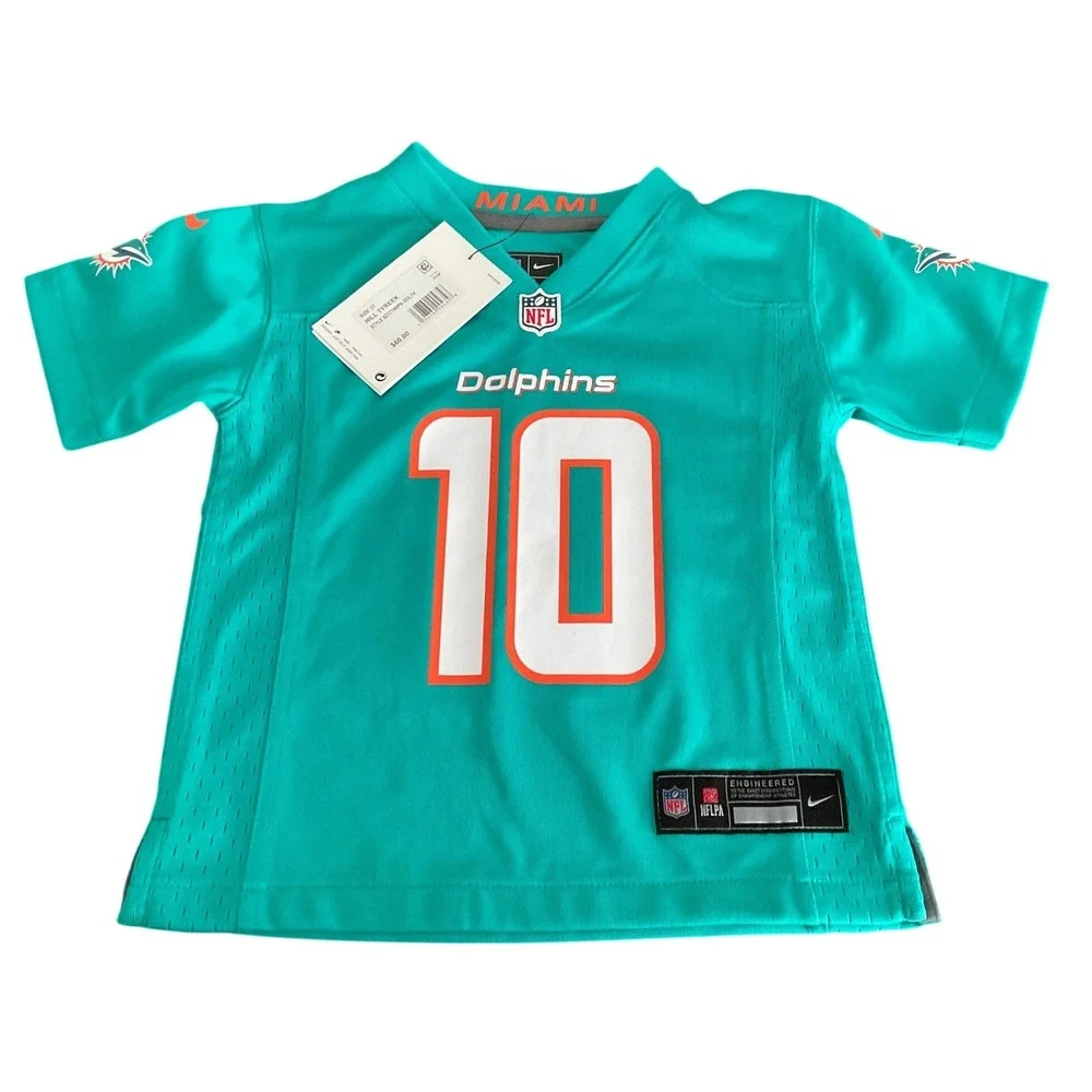 Nike Miami Dolphins Tyreek Hill 10 NFL Jersey Toddler 3T Aqua 9Z1T1N9P9-DOLTH